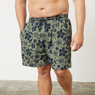 North Latitude / North Latitude Denim 4-Way Stretch Swim Shorts Swimshorts 0660 Olive Green