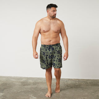 North Latitude / North Latitude Denim 4-Way Stretch Swim Shorts Swimshorts 0660 Olive Green