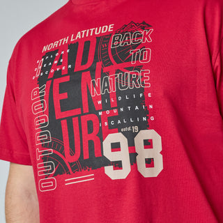 North Latitude / North Latitude Denim Adventure 98 Graphic Tee T-shirt 0309 Paprika