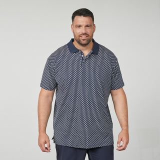 North Latitude / North Latitude Denim All over printed Jersey polo Polo SS 0580 Navy Blue