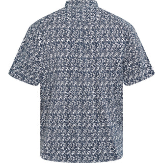 North Latitude / North Latitude Denim All over printed jersey shirt Shirt SS 0580 Navy Blue