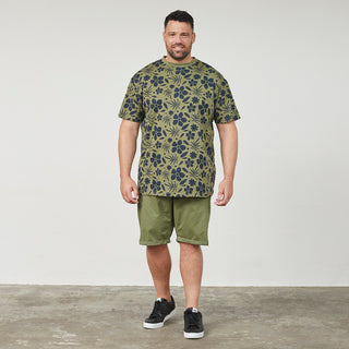 North Latitude / North Latitude Denim All over printed t-shirt T-shirt 0660 Olive Green