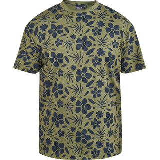 North Latitude / North Latitude Denim All over printed t-shirt T-shirt 0660 Olive Green