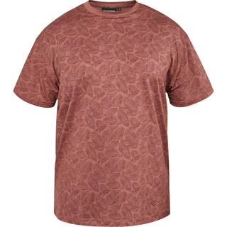 North Latitude / North Latitude Denim All over printed tee T-shirt 0740 Cognac Brown