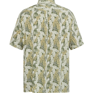 North Latitude / North Latitude Denim Allover printed shirt viscose Shirt SS 0660 Olive Green
