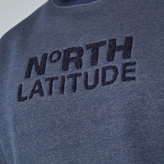 North Latitude / North Latitude Denim Boreal Logo Sweat Sweatshirt 0580 Navy melange