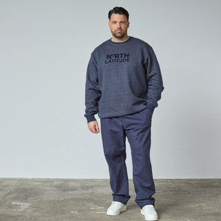 North Latitude / North Latitude Denim Boreal Logo Sweat TALL Sweatshirt 0580 Navy melange