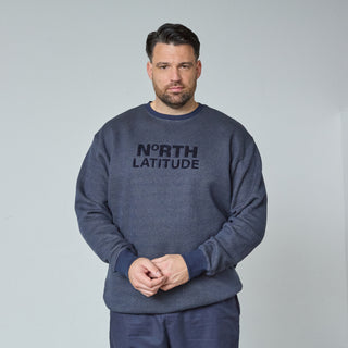 North Latitude / North Latitude Denim Boreal Logo Sweat TALL Sweatshirt 0580 Navy melange