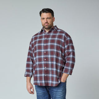 North Latitude / North Latitude Denim CHECKED FLANNEL SHIRT S1 LS Shirt LS 0370 Aubergine