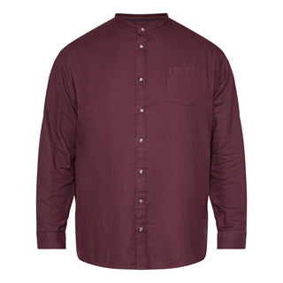 North Latitude / North Latitude Denim CHINA COLLAR FLANNEL SHIRT S1 LS Shirt LS 0370 Aubergine
