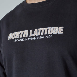 North Latitude / North Latitude Denim CREWNECK SWEATSHIRT Sweatshirt 0099 Black