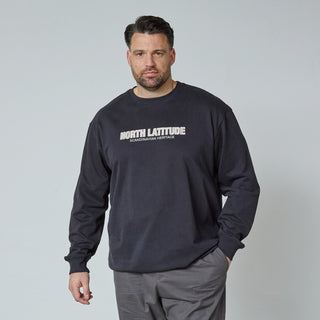 North Latitude / North Latitude Denim CREWNECK SWEATSHIRT Sweatshirt 0099 Black