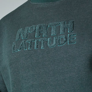 North Latitude / North Latitude Denim Boreal Logo Sweat Sweatshirt 0680 Dark Green