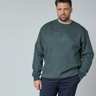 North Latitude / North Latitude Denim Boreal Logo Sweat Sweatshirt 0680 Dark Green