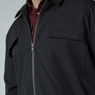 North Latitude / North Latitude Denim Full zip overshirt suit style Overshirt 0099 Black