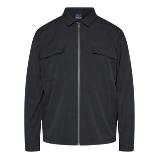 North Latitude / North Latitude Denim Full zip overshirt suit style Overshirt 0099 Black