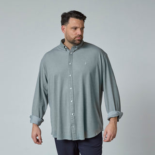 North Latitude / North Latitude Denim Havn Button-Down Shirt Shirt LS 0680 Dark Green