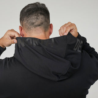 North Latitude / North Latitude Denim Hooded Cardigan Sweatshirt 0099 Black