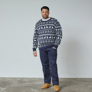 North Latitude / North Latitude Denim KNITTED SWEATER Knit 0580 Navy Blue