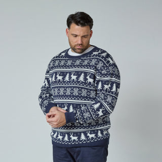 North Latitude / North Latitude Denim KNITTED SWEATER Knit 0580 Navy Blue