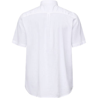 North Latitude / North Latitude Denim Linen Shirt Melange Shirt SS 0000 White