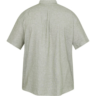 North Latitude / North Latitude Denim Linen Shirt Melange Shirt SS 0660 Olive Green
