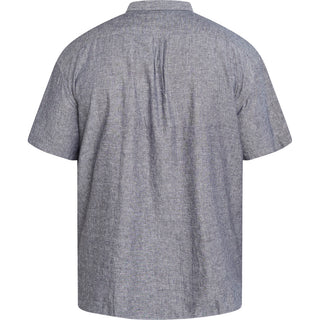 North Latitude / North Latitude Denim Linen Shirt Melange Shirt SS 0580 Navy Blue