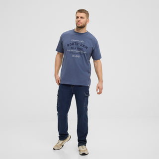 North 56°4 / North 56Denim North 56Denim Printed T-shirt T-shirt 0545 Dusty Blue