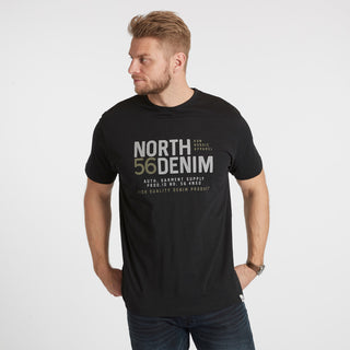 North 56°4 / North 56Denim North 56Denim Printed T-shirt T-shirt 0099 Black