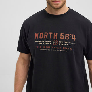 North 56°4 / North 56Denim North 56°4 Printed T-shirt T-shirt 0099 Black