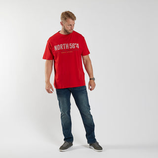 North 56°4 / North 56Denim North 56°4 Printed T-shirt TALL T-shirt 0300 Red