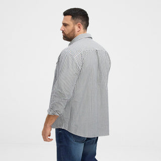 North Latitude / North Latitude Denim North Latitude Denim striped shirt Shirt LS 2573 Bottle Green