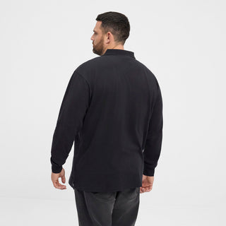 North Latitude / North Latitude Denim North Latitude Pique polo superflex LS Polo LS 0099 Black