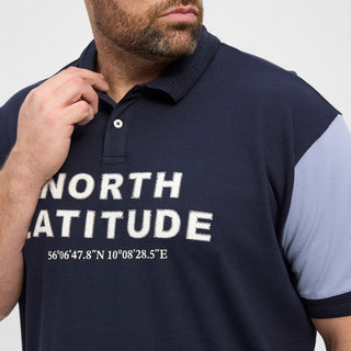 North Latitude / North Latitude Denim North Latitude Pique polo w/application superflex Polo SS 0581 Night Sky