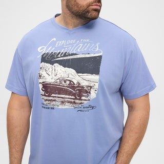 North Latitude / North Latitude Denim North Latitude Printed T-shirt T-shirt 0520 Light Blue