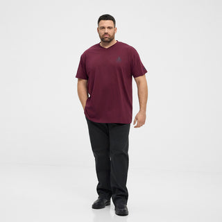 North Latitude / North Latitude Denim North Latitude Printed v-neck t-shirt T-shirt 0380 Bordeaux