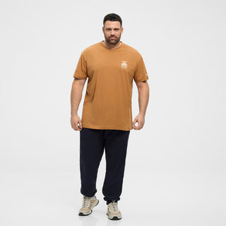 North Latitude / North Latitude Denim North Latitude Printed v-neck t-shirt T-shirt 0720 Camel