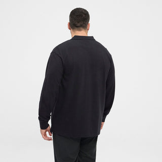 North Latitude / North Latitude Denim North Latitude Structured polo LS Polo LS 0099 Black