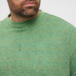 North Latitude / North Latitude Denim North Latitude allover printed T-shirt T-shirt 0640 Mid Green