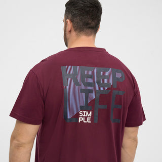 North Latitude / North Latitude Denim North Latitude back Printed T-shirt T-shirt 0380 Bordeaux