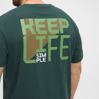 North Latitude / North Latitude Denim North Latitude back Printed T-shirt T-shirt 2573 Bottle Green