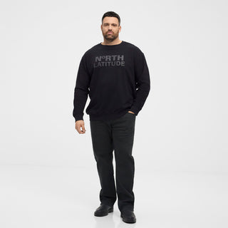 North Latitude / North Latitude Denim North Latitude logo Sweat Sweatshirt 0099 Black