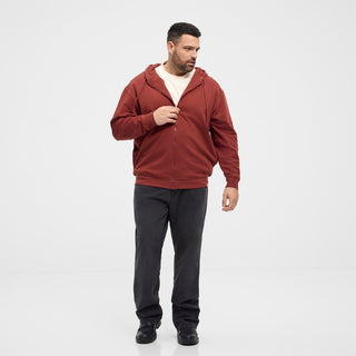 North Latitude / North Latitude Denim North latitude Denim Hooded full zip sweat Sweatshirt 0337 Burnt Henna