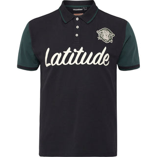 North Latitude / North Latitude Denim North latitude Denim Polo contrast sleeves Tall Polo SS 0099 Black