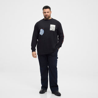 North Latitude / North Latitude Denim North latitude Denim Printed LS tee T-shirt LS 0099 Black