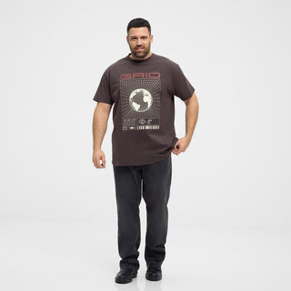 North Latitude / North Latitude Denim North latitude Denim Printed tee T-shirt 0780 Dark Brown