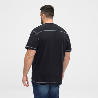 North Latitude / North Latitude Denim North latitude Denim Tee w/contrast Stitches T-shirt 0099 Black