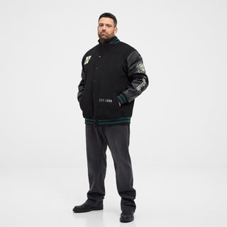 North Latitude / North Latitude Denim North latitude Denim Varsity wool jacket Jacket 0099 Black