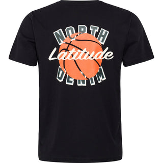 North Latitude / North Latitude Denim North latitude Denim back printed tee T-shirt 0099 Black