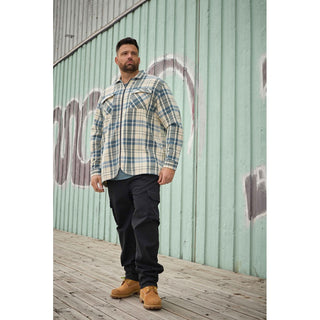 North Latitude / North Latitude Denim North latitude Denim checked over shirt w/zip Shirt LS 0001 Off White
